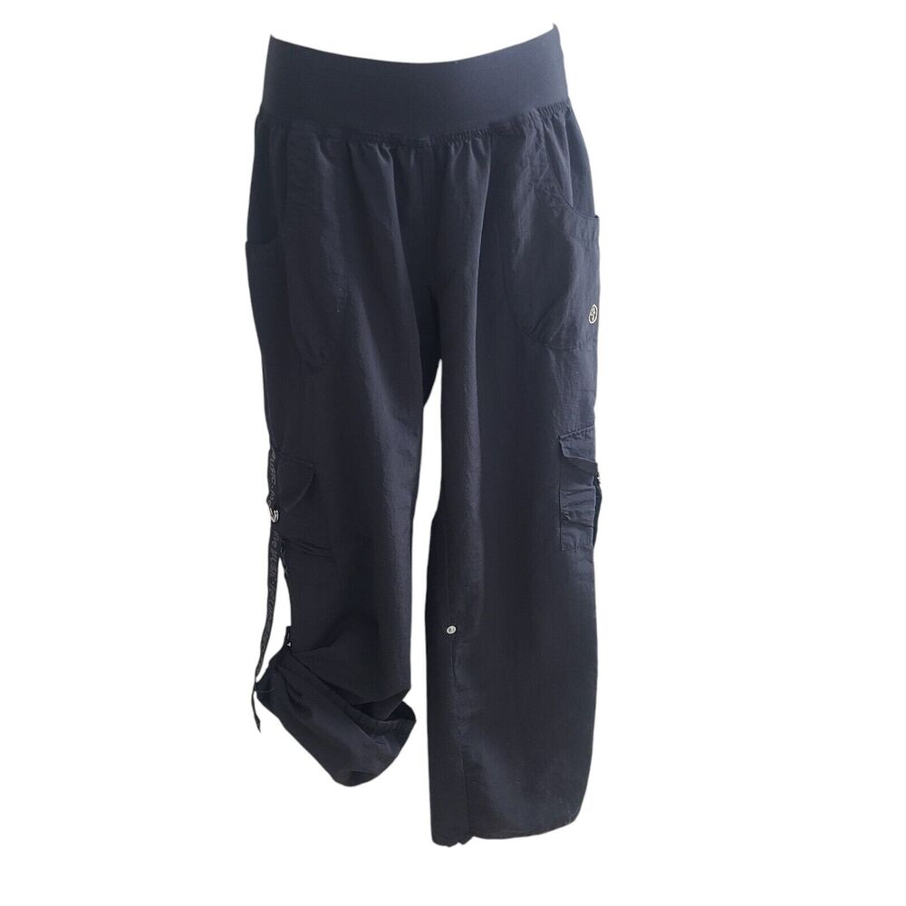Rare Zumba Feel the music Cargo pants Size M Black Y2K